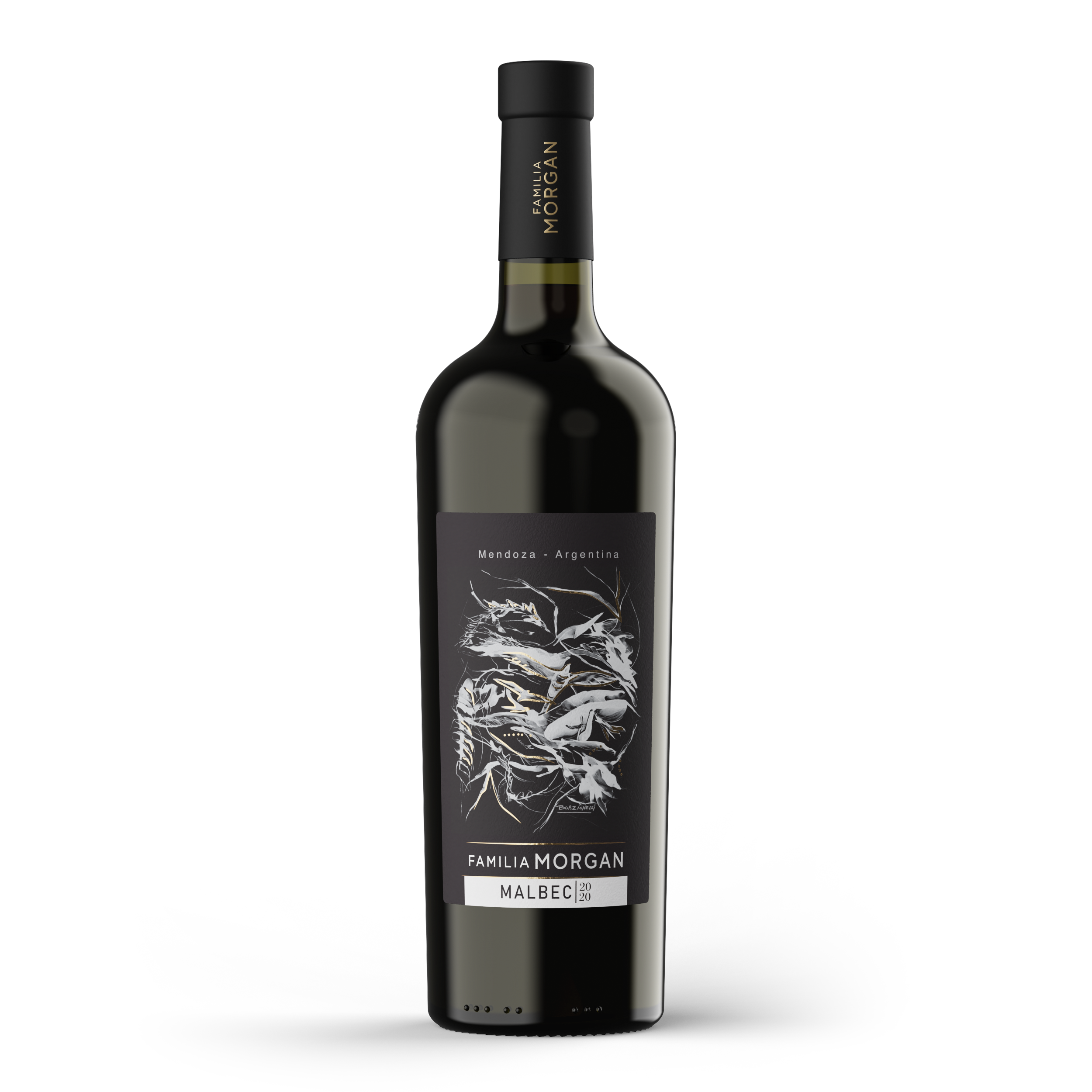 Botella de 2020 Unoaked Malbec de Familia Morgan